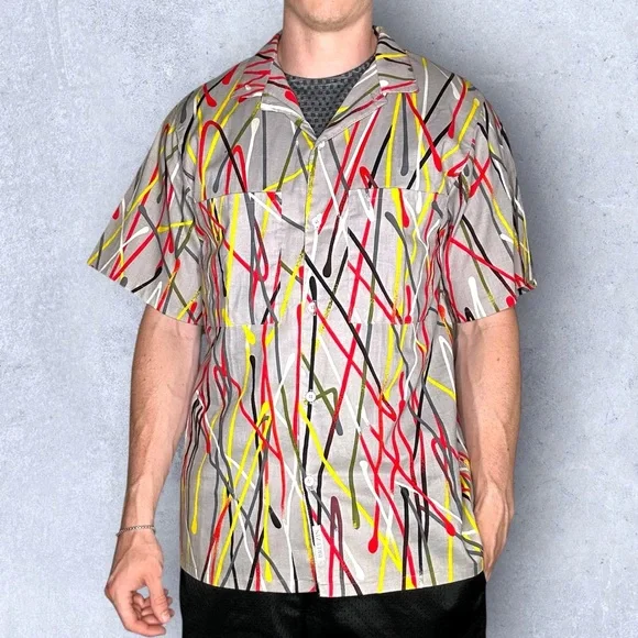 Vintage 80s Breezin Sportswear Camp Shirt - Picture 2 of 7